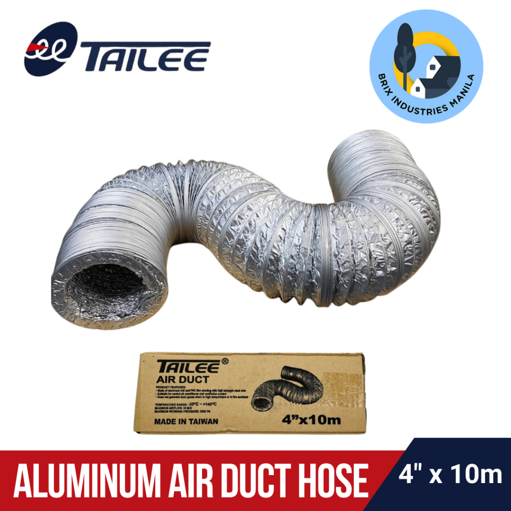 Tailee Aluminum Air Duct Hose All Sizes Available Length Fully Flexible and Compressible