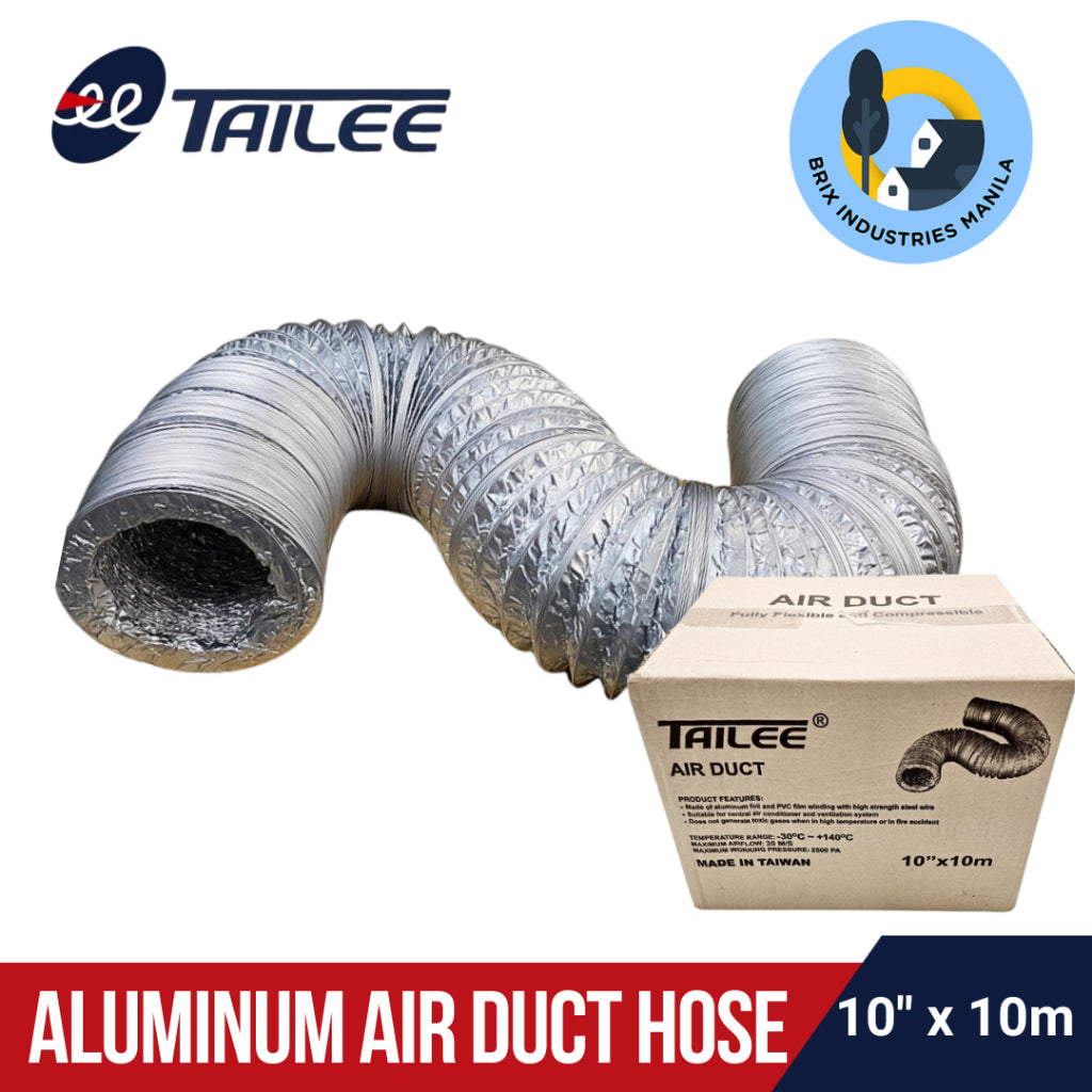 Tailee Aluminum Air Duct Hose All Sizes Available Length Fully Flexible and Compressible