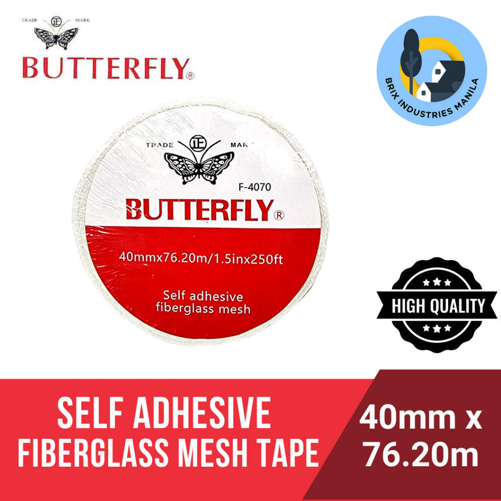 Butterfly Self Adhesive Fiberglass Mesh Tape 4 Sizes Available