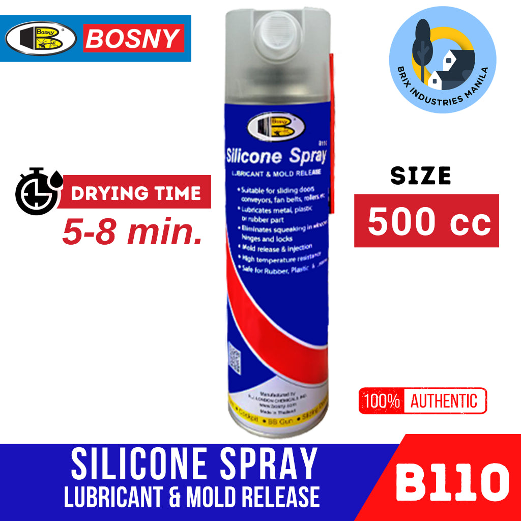 Bosny Silicone Spray Lubricant and Mold Release Agent 500cc B110