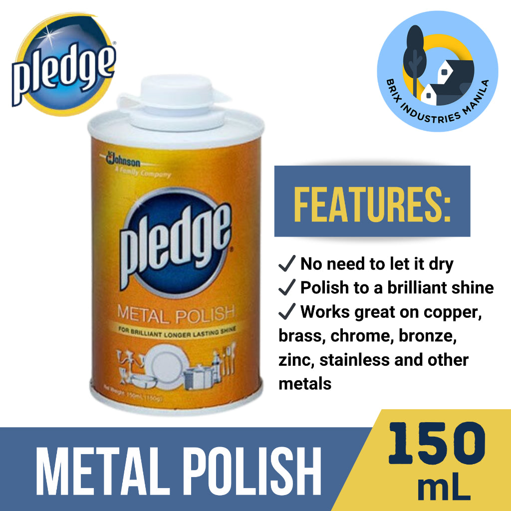 Pledge Metal Polish 150ml For Brilliant Longer Lasting Shine – Brix ...