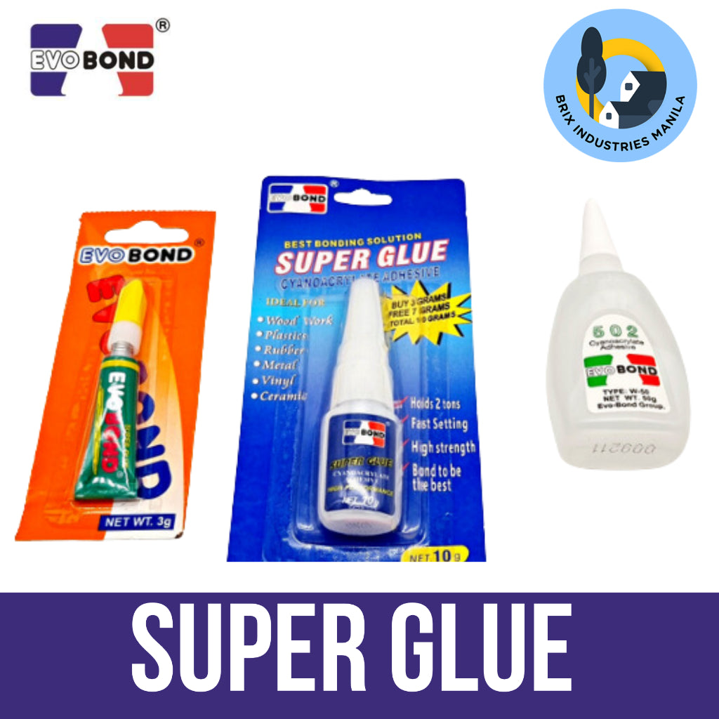 Evobond Super Glue Cyanoacrylate Adhesive 3g 10g or 50g Holds 2 Tons